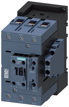 Kontaktor, AC-3, 80 A / 37 kW / 400 V, 3-polet, 230 V AC, 50/60 Hz, 2 NO + 2 NC, skrueterminal 3RT2045-1AL26