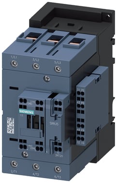 Kontaktor, AC-3, 80 A / 37 kW / 400 V, 3-polet, 110 V AC / 50 Hz, 2 NO + 2 NC, skrueterminal / fjederklemme 3RT2045-3AF06