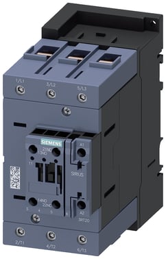 Kontaktor, AC-3, 110 A / 55 kW / 400 V, 3-polet, 20-33 V AC / DC, funktionsmodul valgfri, 1 NO + 1 NC, skrueterminal 3RT2047-1NB30-0CC0