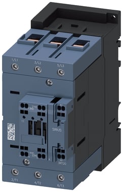 Kontaktor, AC-3, 110 A / 55 kW / 400 V, 3-polet, 20-33 V AC / DC, funktionsmodul valgfri, 1 NO + 1 NC, skrueterminal / fjederklemme 3RT2047-3NB30-0CC0