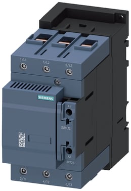 Kondensatorkontaktor, AC-6b 100 kVAr / 400 V, 2 NC, 24 V AC 50/60 Hz, S3, skrueterminal 3RT2646-1AB05