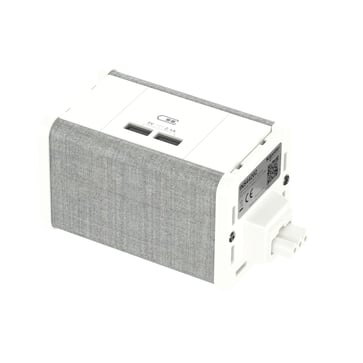 Møbelboks USB A/A hvid-grå INS44202