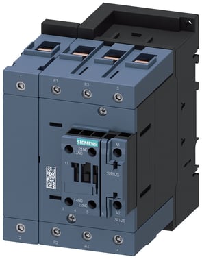 Kontaktor, S3, 4-polet, 2 NO + 2 NC, AC-3, 37 kW / 400 V, 220 V AC / 50 Hz, 240 V / 60 Hz, skrueterminal 3RT2545-1AP60