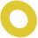 Skive til NØDSTOP, gul, med indskrift (polsk): Zatrzymanie symbol 5638, Awaryjne symbol 5638, udvendig diameter 45 mm, indvendig diameter 22. 3SU1900-0BA31-0ND0 miniature