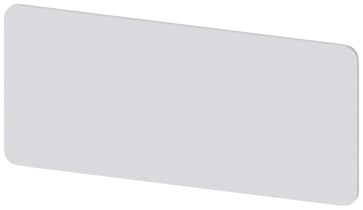 Selvklæbende mærkeplade på kapsling, 25x55 mm, sølv, uden indskrift 3SU1900-0BU81-0AA0