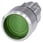 Belyst trykknap, 22 mm, rund, metal, skinnende, grøn, Frontring, hævet, øjeblikkelig kontakttype 3SU1051-0CB40-0AA0 miniature