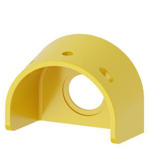 Beskyttelseskrave til nødstop-svampeknap, 60 mm, 22 mm, gul, plastik 3SU1900-0EX30-0AA0
