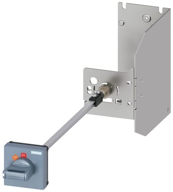 Dørkobling roterende betjeningsmekanisme til barske forhold For afbryder Størrelse S2 Håndtag grå 3RV2936-3B