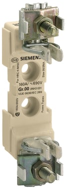 LV HRC FUSE BASE s00 1-p straight-wire 3NH3031 3NH3031