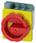 Nødafbryder 4 polet 63A 11,5KW rød og gul greb. 3LD2504-1TL53 miniature