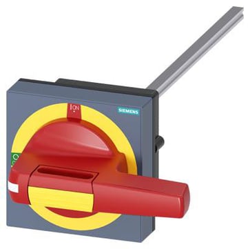 Dørkobling roterende betjeningsmekanisme Nødafbrydelse med tolerancekompensation Størrelse 100 x 100 mm aksel 8 x 8, 300 mm 8UD1141-2AF25