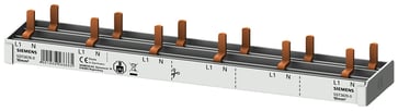 Compact Pin Busbar, 10mm2 connection: 1p/N 6x AFDD + 6x Compact device  1-pole 5ST3676-0
