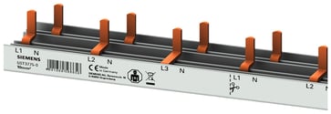 Compact Pin Busbar, 10mm2 connection: 3p/N AFDD 5SM6 + Compact device  1-pole 5ST3775-0
