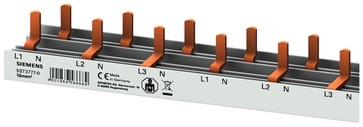 Compact Pin Busbar, 10mm2 connection: 3p/N Compact device 1-pole + auxiliary switch 0,5-pole 5ST3777-0