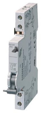 Auxiliary current switch with test button, 2 NO for miniature circuit breaker 5SL, 5SY, 5SP, Incorporated switch 5TL1 RCBO 5SU1, FI 5SV 5ST3011-2