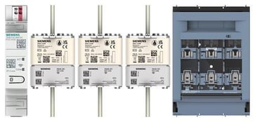 SENTRON COM Power Sæt 1 bestående af Powercenter 1000, 3 NH2 250A sikringer og sikringsbrydere 7KN1110-0XC03