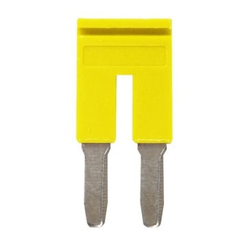 Cross bar for terminal blocks 4mm² push-in plusmodels 2 poles yellow color XW5S-P4.0-2YL 669965