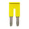 Cross bar for terminal blocks 4mm² push-in plusmodels 2 poles yellow color XW5S-P4.0-2YL 669965 miniature