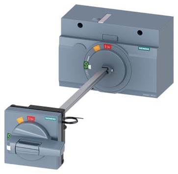 Dør-kobling roterende betjenings mekanisme Standard IEC IP65 med dør interlock belysningskit kit 24 V DC tilbehør for: 3VA1 400/63 3VA9467-0FK23