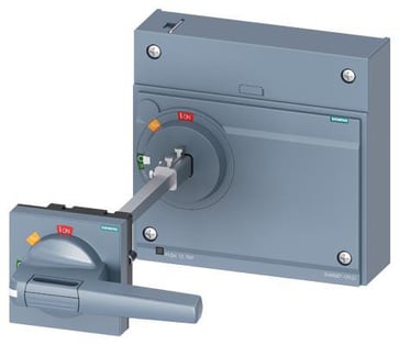 Dørmonteret drejegreb standard IEC IP65 med døraflåsning, tilbehør til 3VA15 / 25 1000 3VA9687-0FK21