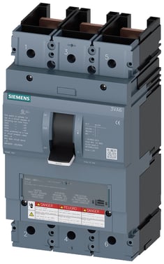 Molded case switch 3VA6 UL frame 600 max. sh-circ breaking capacity 100kA @ 480V 3-pole, line protection MCS110, In=600A 3VA6460-1BB31-0AA0