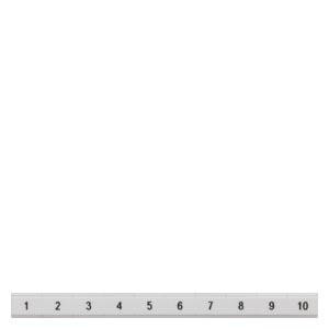 Indskriftsetiket, fladt, med 1-10, lodret, terminalbredde: 8,2 mm, H: 6,4 ... 8WH8121-4AB05