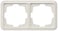 DELTA profil, titanium hvid ramme, 2x, udskæring 151x 80 mm 5TG1802 miniature