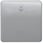 DELTA profil, sølv rocker med klokkesymbol til trykknap, 65x 65 mm 5TG7927 miniature
