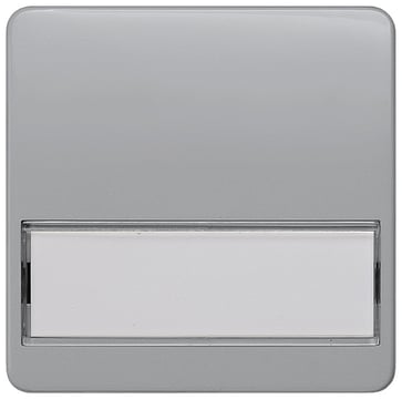 DELTA profil, sølv rocker med etiket til universal switch to-vejs / OFF for mellemliggende. 5TG7936