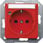 DELTA i-system orange (ZSV) SCHUKO stikkontakt 10/16 A 250 V Med skrueløs Tilslutningsklemmer Statusindikator, mærkning feltafdækningsplade 55 x 5 5UB1563 miniature