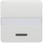 DELTA profil, titanium hvid vippe med vindue, med etiket til opvarmning af nødafbryder. 5TG7815 miniature
