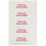 DELTA profil, "opvarmning nødafbryder" etiketark med 5 etiketter 5TG1894 miniature