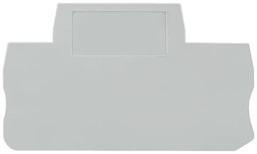 Afdækning til to-lags terminaler med fjederbelastning, 3 forbindelsespunkter, tværsnit: 2,5 mm2, bredde: 2,2 mm, farve: grå 8WH9000-2VA00