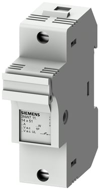 SENTRON, cylindrisk sikringsholder, 14 x 51 mm, 1-polet, In: 50 A, Un AC: 690 V 3NW7111