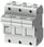 SENTRON, cylindrisk sikringsholder, 14 x 51 mm, 3-polet, In: 50 A, Un AC: 690 V 3NW7131 miniature