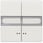 DELTA-stil, titanium hvid vippeknap med vindue, med etiket til to-kredsløb / dobbelt tovejskontakt. 5TG7157 miniature