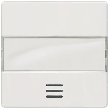 DELTA i-system, titanium hvid vippebænk med vindue, med etiket til opvarmning af nødafbryder. 5TG6211