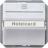 DELTA i-system hotelkortafbryder, belyst, aluminiummetallic, 55x 55 mm 5TG4821
