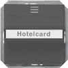 DELTA i-system hotelkortafbryder, oplyst, carbonmetallic, 55x 55 mm 5TG4822