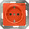 DELTA i-system, fatningsdæksel uden indsats med tryk ZSV (central sikkerhedsforsyning) orange 55. 5UH1200 miniature