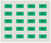 Mærkeark med 20 selvklæbende etiketter i grønt til mærkning af SCHUKO. 5UH1084 miniature
