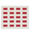 Mærkeark med 20 selvklæbende etiketter i rødt til mærkning af SCHUKO. 5UH1086 miniature