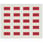 Mærkeark med 20 selvklæbende etiketter i rødt til mærkning af SCHUKO. 5UH1086 miniature