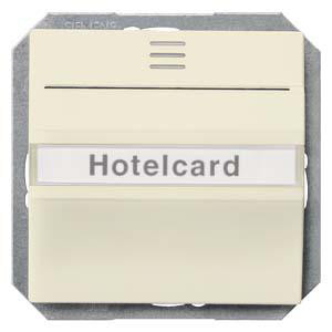 DELTA i-system hotelkortafbryder, belyst, elektrisk hvid, 55x 55 mm 5TG4824