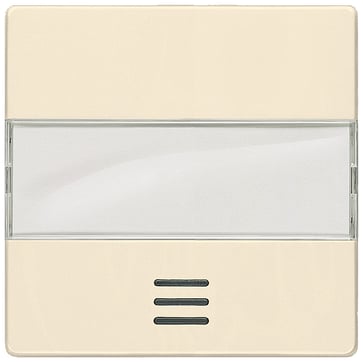DELTA i-system, elektrisk hvid vippe med vindue, med etiket til opvarmning af nødafbryder. 5TG6281