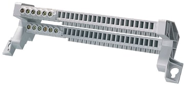 N / PE bar som en plug-in terminal med 6x skrue fra 2,5 til 16 mm² og 21 x plug-in fra. 8GK9910-0KK11