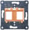 Støtteplade orange indsats til montering af op til 2 modulære jackstik. 5TG2082 miniature