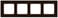 MIRO ramme 4x træwenge (farve opnået ved farvning) 5TG1104-0 miniature