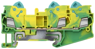 Beskyttelsesterminal med hurtigtilslutningsteknologi 3 forbindelsespunkter, tværsnit: 0,5-2,5 mm2, Bredde: 6,2 mm, Farve: grøn-gul 8WH3003-0CF07