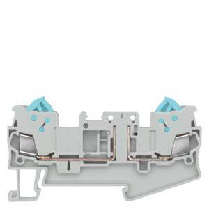 Isoleringsterminal med hurtigtilslutningsteknologi Tværsnit: 0,25-1,5 mm2, Bredde: 5,2 mm, Farve: grå 8WH3000-6AE00